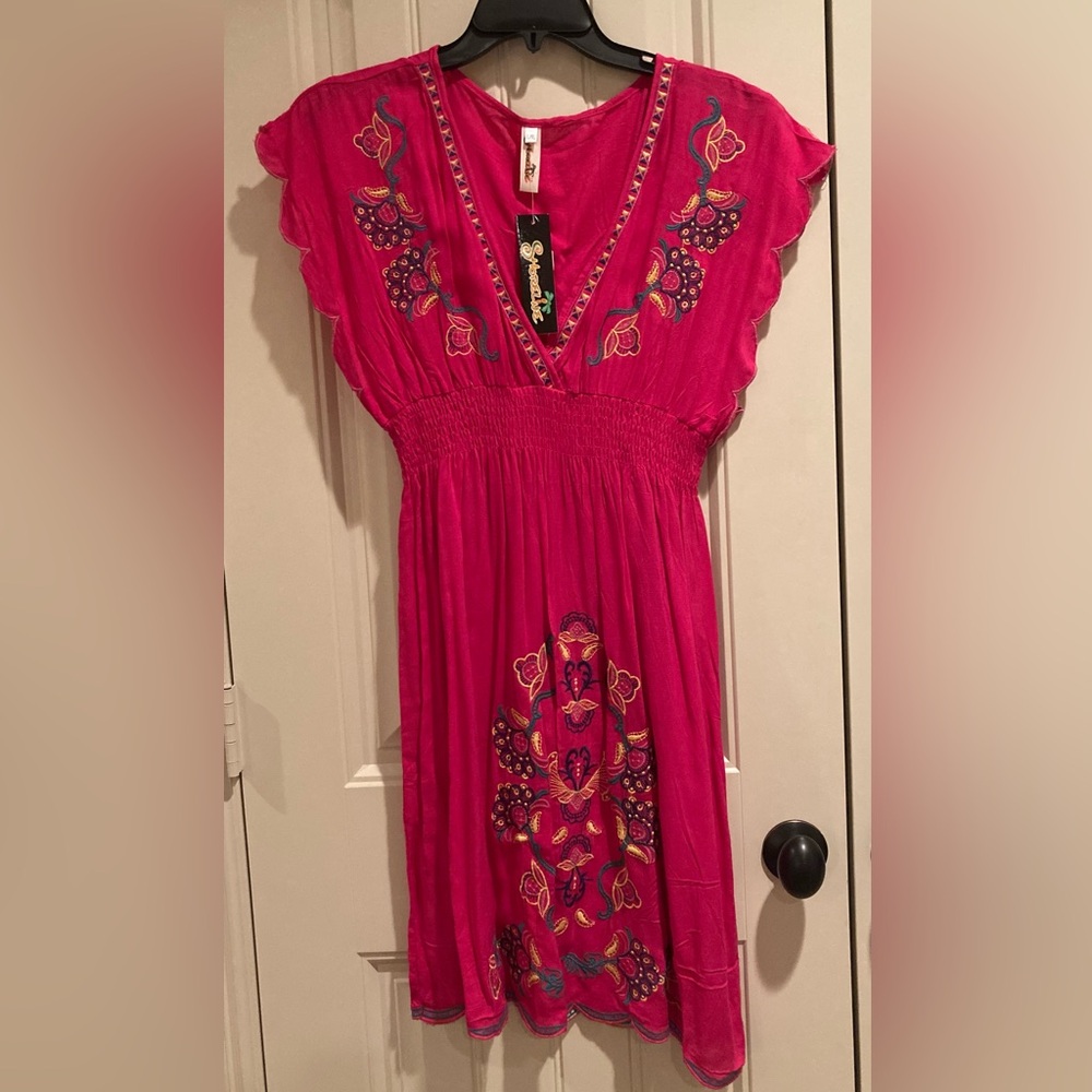Floral Print Dress/Cover-Up